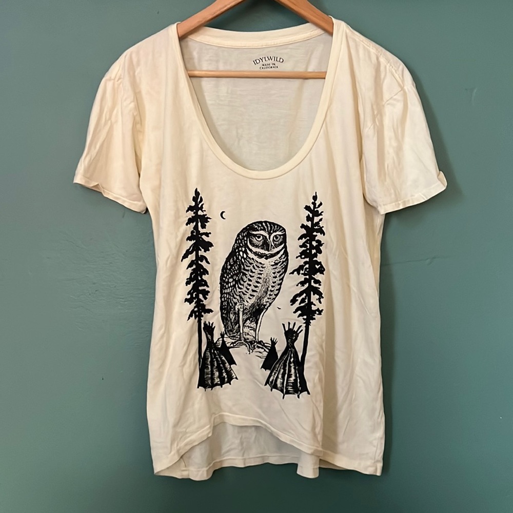 Idylwild Owl T-Shirt Size Small